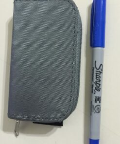 Memory Card Case - Fits up to 22x SD, SDHC, Micro SD, Mini SD and 4X CF - Holder with 22 Slots (8 Pages) - for Storage and Travel (Grey) Grey 20 812LHUTYqrL