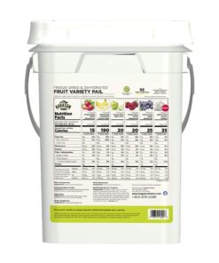 Alternative view of Augason Farms Dehydrated and Freeze-Dried Fruit Variety Pail, 25-Year Shelf Life, Emergency Food Supply, Camping Food
