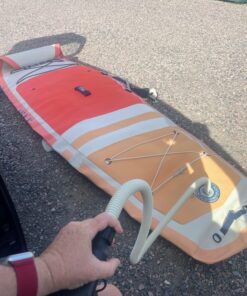 AGPTEK Electric Air Pump with 3 Nozzles, 110V AC/12V DC, Portable Quick-Fill Perfect Inflator/Deflator Pumps for Outdoor Camping, Inflatable Cushions, Air Mattress Beds, Boats, Swimming Ring 27 812MZXeunsL