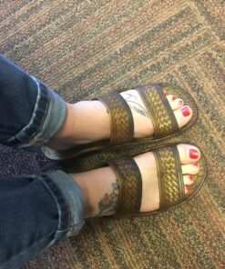 IMPERIAL SANDALS HAWAII Women Double Strap Jesus Style Hawaii Sandals, Unisex Sandal for Women Men and Teens 8 Brown 21 812Mvsk ttL