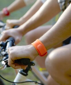 PARA'KITO Mosquito Insect & Bug Protection Wristband - Mosquito Stickers, Bug Spray Alternative Essentials for Beach, Camping, Desert Hiking, Christmas Bonfires - Natural Essential Oils (Orange) Orange 16 812OZqNsZVL 1