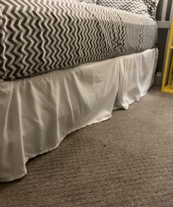 Amazon Basics Lightweight Pleated Bed Skirt, Full, Bright White 37 812OjQ fVLL