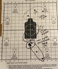 Feyachi Flip Up Rear Front and Iron Sights Best Backup fits Picatinny & Weaver Rails Black 55 812P5AUGMRL