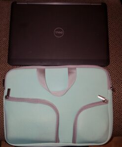 HESTECH Chromebook Case,11.6-12.3 Laptop Sleeve Neoprene Computer Handbag Protective Cover for 13 inch MacBook Air/Pro M2/M1 Acer R11/Spin 311/HP Stream/Samsung/Surface /7+/6/5/4/3/Go 12.4" Mint Green 11.6"-12.5-12.9 Inch Hot Teal 40 812QQRqBqWL
