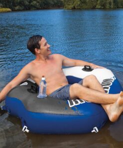 Intex River Run Single Person Inflatable Connecting Lounge Tube 2 Pack 21 812QiWCNyOL