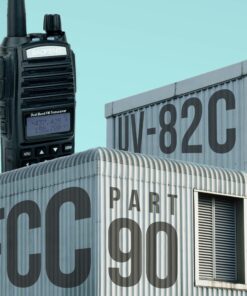 Alternative view of BaoFeng UV-82C Dual-Band 136-174/400-520 MHz FM Ham Two-Way Radio, Transceiver, HT with Battery, Earpiece, Antenna, Charger