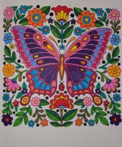 Colorful Creations Butterfly Mandalas: Coloring Book Pages Designed to Inspire Creativity! (Design Originals) 32 Gorgeous Designs & Tips from Jess Volinski, Artist of the Notebook Doodles Series Paperback, Coloring Book 31 812RpwBgxBL