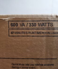 APC UPS Battery Backup and Surge Protector, 600VA Backup Battery Power Supply, BE600M1 Back-UPS with USB Charger Port UPS Plus USB Charger 41 812STcnHWaL