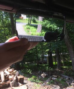 Rear View Mirror UTV Accessories - Mirrors Best for Wide Angle Center or Side-by-Side Off Road Clear-View - High Impact ABS Housing & Universal Roll Cage Bar Mounts with Shatter-Proof Tempered Glass Center Rear View 45 812TAjSQWmL 2