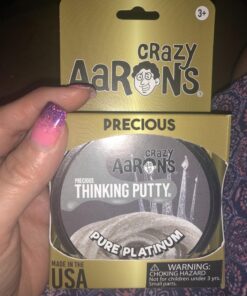 Crazy Aaron’s Thinking Putty (1.6 oz) Precious Metals Pure Platinum Sparkle Putty - Never Dries Out 13 812TG7BaYEL