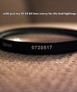 58MM Complete Lens Filter Accessory Kit (UV, CPL, ND4, ND2, ND4, ND8 and Macro Lens Set) for Canon EOS 70D 77D 80D 90D Rebel T8i T7 T7i T6i T6s T6 SL2 SL3 DSLR Cameras 58MM 77 812TGt6aO0L