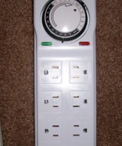 BN-LINK 8 Outlet Surge Protector with Mechanical Timer (4 Outlets Timed, 4 Outlets Always On) - White 44 812WA6wCqtL
