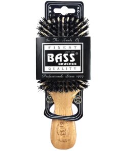 Bass Brushes 100% Wild Boar Bristle Classic Men's Club Style Hair Brush, with 100% Pure Bamboo Handle, Shines, Conditions, and Polishes. Model #153 20 812WTSSLbL