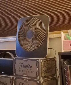 Treva 10-Inch Portable Fan, Powered by Battery and/or AC Adapter - Desk Fan Air Circulating with 2 Cooling Speeds, Personal Fan and Travel Fan for all your needs Black 31 812Wn7li0FL