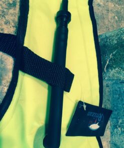 Rrtizan Snorkel Vest, Adults Portable Inflatable Swim Vest Jackets for Snorkeling Swimming Diving Safety Green one_size 44 812X1Mhpt3L