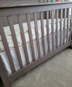 aden + anais Classic Crib Skirt, 100% Cotton Muslin, Super Soft, Tailored Fit, White 23 812XOd svWL