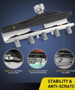 Nilight 90025B Led Light Bar Mounting Brackets 2pcs Universal Hood Led Work Light led Pods Mount Bracket Clamp Holder for SUV Truck Off Road Installed No Need Drilling, 2 Years Warranty,Black 26 812YYzX4LL