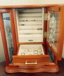 Mele and Co. Richmond Wooden Jewelry Box (Walnut Finish), Medium 21 812YnnzXqmL