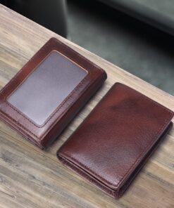 RFID Blocking Front Pocket Slim Leather Bifold Wallet Credit Card Case Holder ID Window small Coffee 14 812Yr7gFIpL