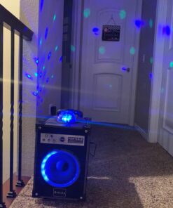 Ankuka Karaoke Machine, Portable Bluetooth Speaker with Disco Lights,Subwoofer PA System with 2 Wireless Microphones for Christmas,Birthday Party 37 812YwE98TvL