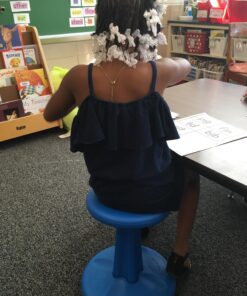 Kore Kids Wobble Chair - Flexible Seating Stool for Classroom & Elementary School, ADD/ADHD - Made in The USA - Age 6-7, Grade 1-2, Blue (14in) Kids (14in Tall) 19 812YyjHMPEL 1