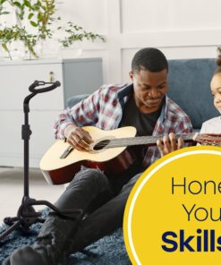 Hola! Music Guitar Stand - Height Adjustable, Collapsible w/Padded Neck & Yoke - Pack of 1 Tripod Tripod - 1 pack 34 812ZzI1WYrL