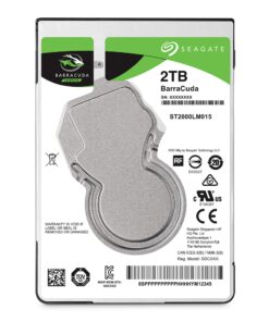 Alternative view of Seagate BarraCuda 2TB Internal Hard Drive HDD – 2.5 Inch SATA 6Gb/s 5400 RPM 128MB Cache for Computer Desktop PC – Frustration Free Packaging (ST2000LM015) BarraCuda 2.5-Inch