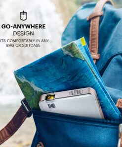 KODAK Luma 150 Ultra Mini Pocket Pico Projector - Built in Rechargeable Battery & Speaker, 1080P Support Portable Wireless LED DLP Movie & Video Travel Projector, connects to iPhone and Android 22 812aoKmIuqL