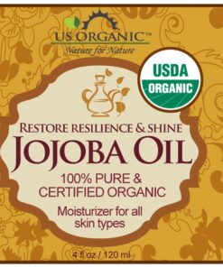 US Organic Jojoba Oil, USDA Certified Organic,100% Pure & Natural, Cold Pressed Virgin, Unrefined, Haxane Free, Sourced from Middle East Directly (Medium (4oz, 115ml)) 4 Fl Oz (Pack of 1) 11 812bAb4f4tL