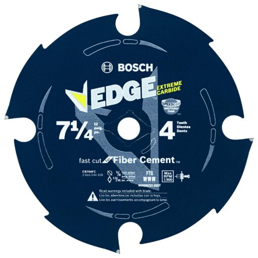 Bosch CB704FC 7-1/4 In. 4 Tooth Edge Diamond-Impregnated Carbide-Tipped Saw Blade