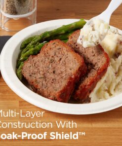 Dixie 8.5" Medium-Weight Paper Plates by GP PRO (Georgia-Pacific); Pathways; UX9WS; 500 Count (125 Plates Per Pack; 4 Packs Per Case) Pathways Design 8.5 in 18 812dSHW1E L