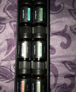 Onepure Essential Oils, 6 x 10ml Essential Oils Gift Set for Diffuser Humidifier Massage Aromatherapy (Lavender, Tea Tree, Eucalyptus, Lemongrass, Orange, Peppermint) 6 Scents 28 812duai4qKL
