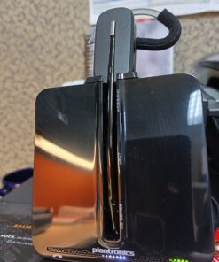 Plantronics - CS540 Wireless DECT Headset (Poly) - Single Ear (Mono) Convertible (3 wearing styles) - Connects to Desk Phone - Noise Canceling Microphone 2011 Version 38 812eS0K8TzL