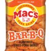 Mac's Pork Rinds, Fried Pork Skins, Chicharrones, BBQ - Barbecue (3 Ounce Bags (Pack of 12)) 2.25 Pound (Pack of 1)