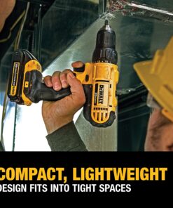 DEWALT 20V Max Cordless Drill / Driver Kit, Compact, 1/2-Inch (DCD771C2), Dewalt Yellow Compact Drill/Driver 42 812fv9PsDS