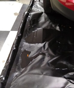 AutoFloorGuard AFG7918 MidSize Heavy Duty Garage Floor Mat for Under Car for Rain, Ice, and Mud with Stay-Put Corner and Telescoping Squeegee Mid-Size 38 812gBbkERlL