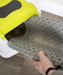 Petlinks Purr-fect Paws Multipurpose Cat Litter Mat - Gray, Medium,(Pack of 1) 24 812gZR0nypL
