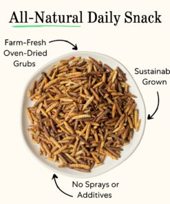 Alternative view of Grubblies - Healthier Than Mealworms for Chickens - Chicken Feed Supplement with 50x Calcium, Black Soldier Fly Larvae Chicken Snack, Natural Grubs for Chickens, Hens, Grown in The USA and CA - 1 LB Hometown Harvest - 1 LB