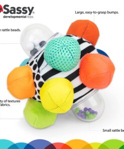 Alternative view of Developmental Bumpy Ball | Easy to Grasp Bumps Help Develop Motor S##### | for Ages 6 Months and Up | Colors May Vary Multi color