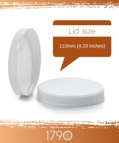 1790 Large Glass Jars with Lid - Wide Mouth 1 Gallon Glass Jar with Lid - Glass Gallon Jar for Kombucha & Sun Tea - Gallon Mason Jars are Large Glass Jars with Lids 1 Gallon for Food Storage - 2 Pack 26 812hQgcUh6L