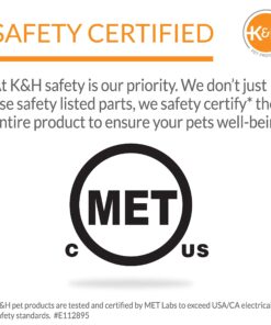 K&H Pet Products Thermo-Kitty Bed Heated Cat Bed Small 16 Inches Mocha/Tan 16.0"L x 16.0"W x 6.0"Th Retail Package 27 812iUYD0ibL