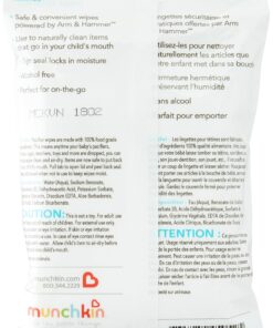 Munchkin® Arm & Hammer Pacifier Wipes - Safely Cleans Baby and Toddler Essentials, 1 Pack, 36 Wipes 36 Count (Pack of 1) 24 812iyzL0lWL