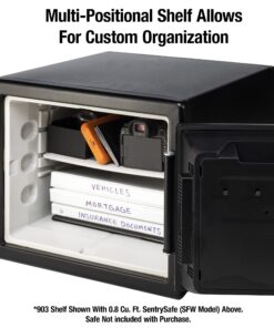 SentrySafe Shelf Insert for SFW082 and SFW123 Fireproof and Waterproof Safes, Multi-Positional Safe Shelf Accessory for 0.8 and 1.2 Cubic Foot Safes, 903 10 812jYlVd8dL
