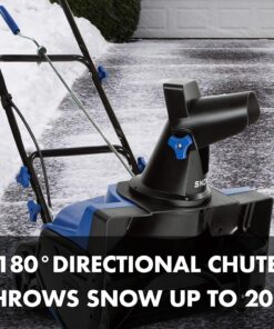Snow Joe SJ618E Electric Walk-Behind Single-Stage Snow Blower, 18-inch, 13-Amp,Blue 18-Inch, 13 Amp Snow Thrower 23 812jieVC1UL
