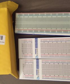 ELEGOO 3pcs Breadboard 830 Point Solderless Prototype PCB Board Kit for Arduino Proto Shield Distribution Connecting Blocks 1)830*3 36 812lGUL8ckL