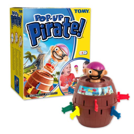 TOMY Pop Up Pirate Board Game - Swashbuckling Kids Games for Family Game Night - Board Games for Kids Ages 4 and Up