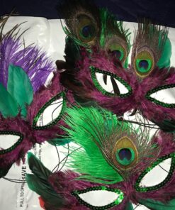 Rhode Island Novelty Mardi Gras Feather Masks 50 Piece Assortment 35 812m8iE3RML