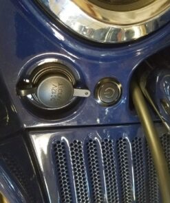 Ulincos Latching Pushbutton Switch U19C1 1NO1NC SPDT ON/Off Black Metal Shell with Blue LED Suitable for 19mm 3/4" Mounting Hole (Blue) Blue LED with Black 28 812narsrIAL