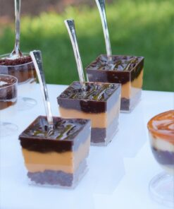 Alternative view of Exquisite Clear Plastic Mini Square Mousse Dessert Cups 40 Ct - 3.6 oz