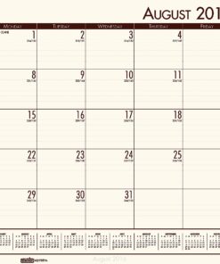 House of Doolittle 2016-2017 Academic Desk Pad Calendar, EcoTones, Cream, 18.5 x 13